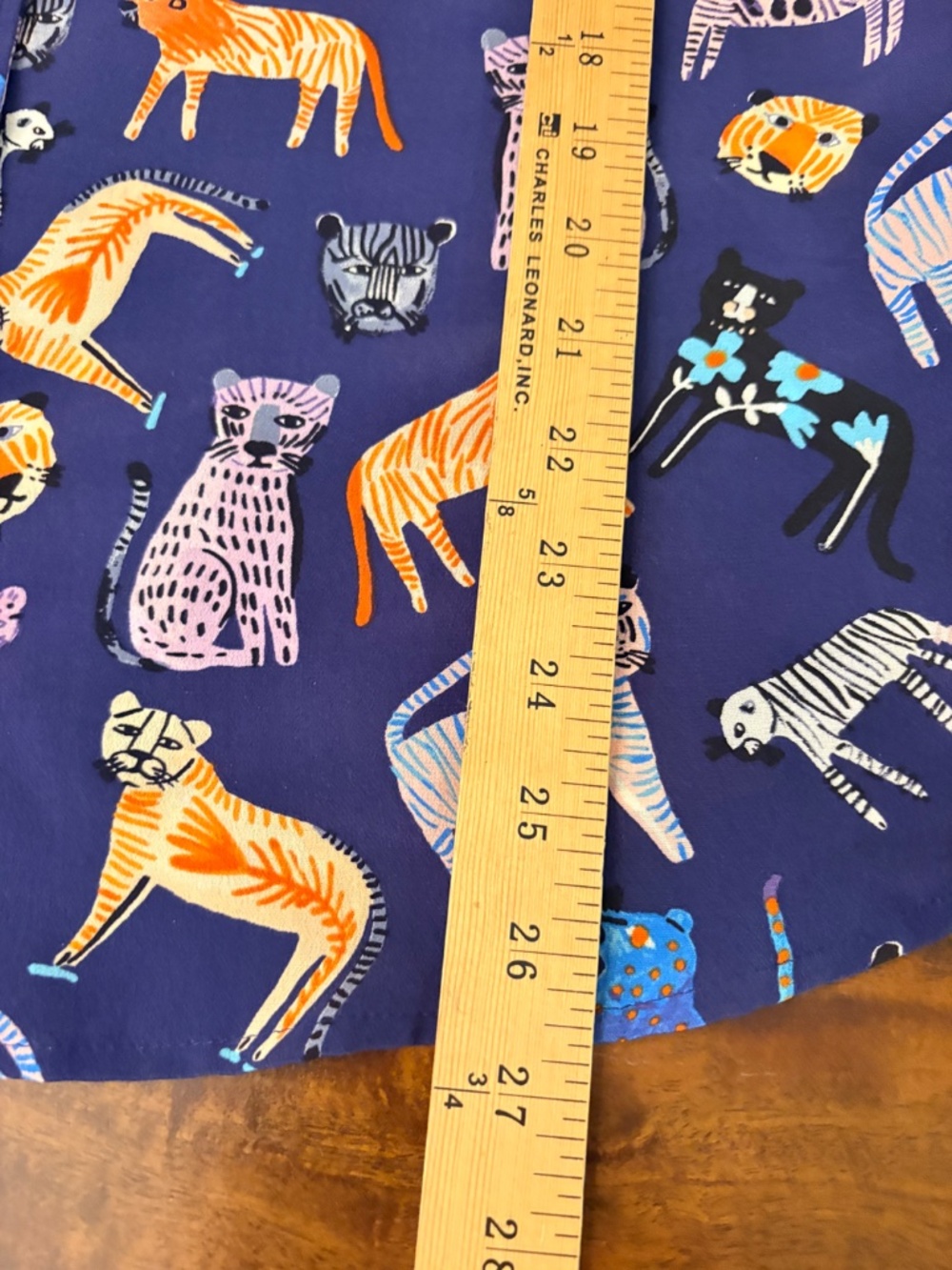 Anthropologie Silk Blouse Tiger Cat Print - Picture 14 of 14